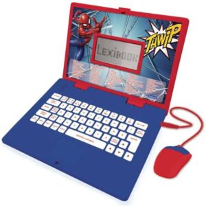 ordinateur d'apprentissage spider man lexibook avec 62 activités