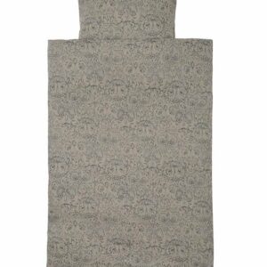 parure de lit junior, hibou vétiver (limitée)