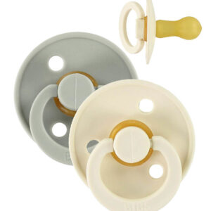 Sucettes BIBS Color Ivoire/Sauge Taille 2 - Lot de 2