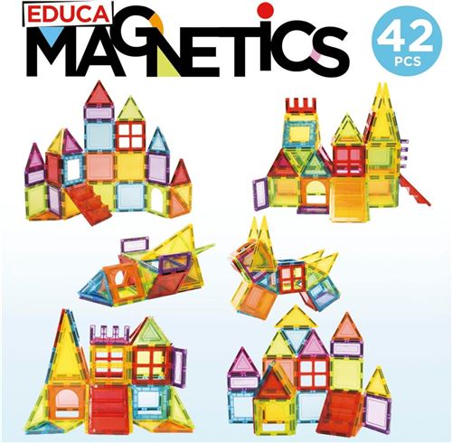 Jeu de Construction Magnétique Educa 42 Pièces – Image 2