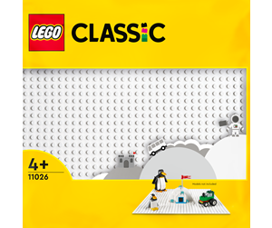 LEGO Classic Plaque de Construction Blanche
