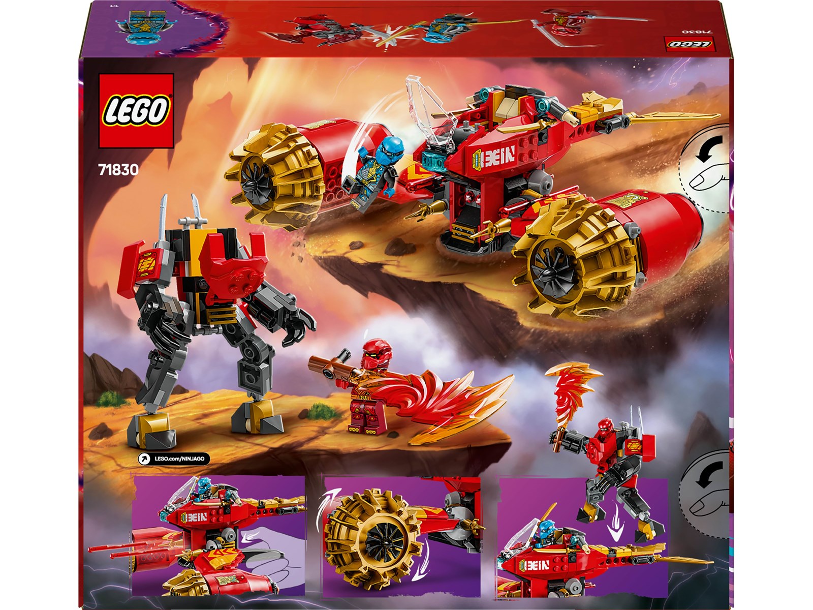 LEGO Ninjago La Moto Tempête de Kai – Image 3