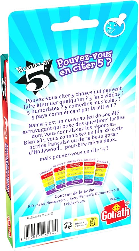 Jeu de Société Goliath Nommez-en 5 – Image 2