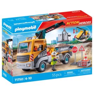 Camion de Chantier avec Grue Playmobil 71750