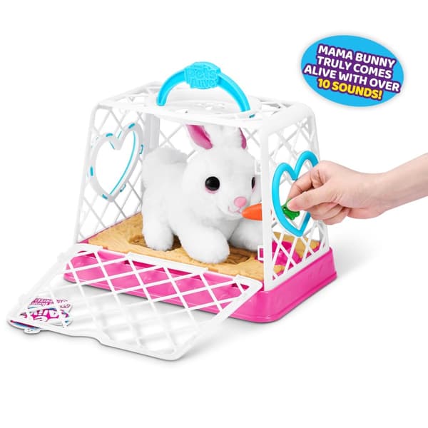 Peluche Zuru Pets Alive Maman Bunny & Bébé Surprise – Image 2