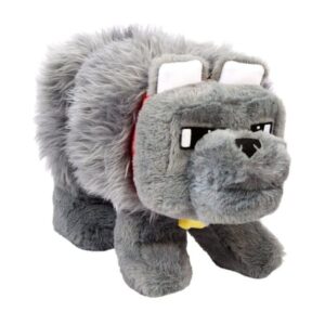 Peluche Minecraft Dennis le Loup 20 cm