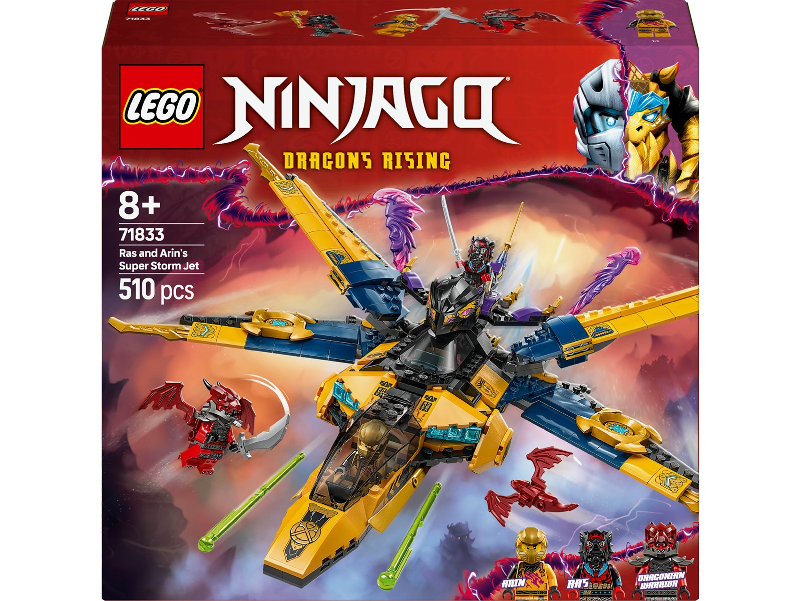 LEGO Ninjago Super Avion Tempête de Ras et Arin