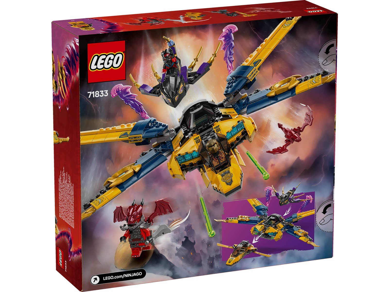 LEGO Ninjago Super Avion Tempête de Ras et Arin – Image 4