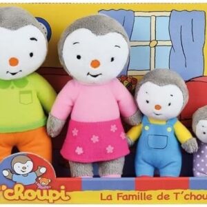 Coffret Famille 4 Peluches T'choupi