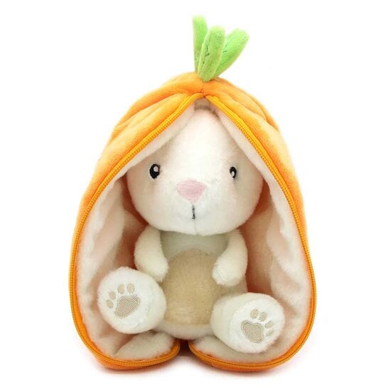Peluche Lapin Carotte Les Déglingos Flipetz - Jouet en Peluche Lapin avec Carotte – Image 3