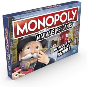 Hasbro Monopoly Mauvais Perdants - Jeu de Société Fun