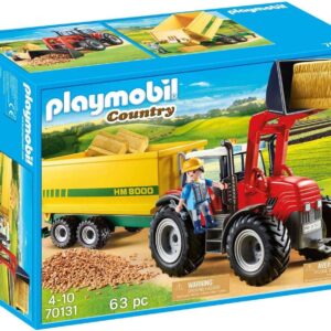 Playmobil Enfant Tracteur et Remorque