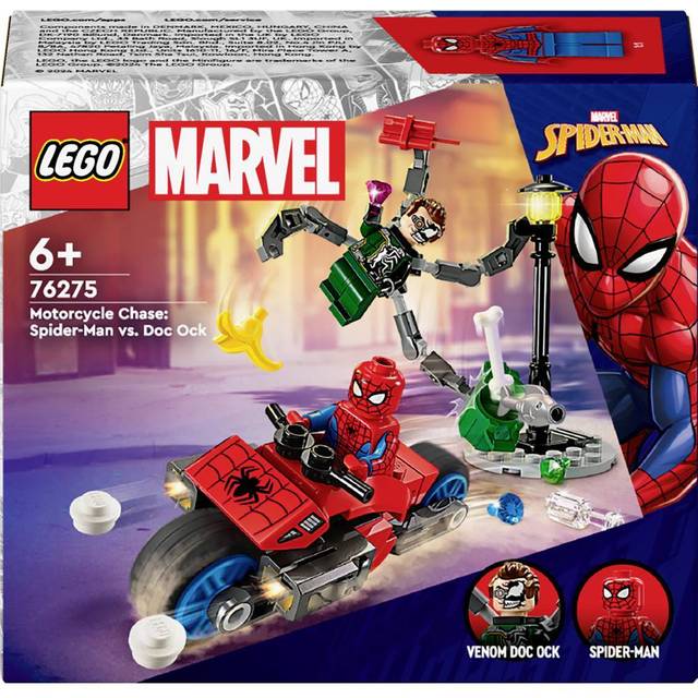 LEGO Marvel Super Heroes 76275 Poursuite à Moto Spider-Man vs Doc Ock