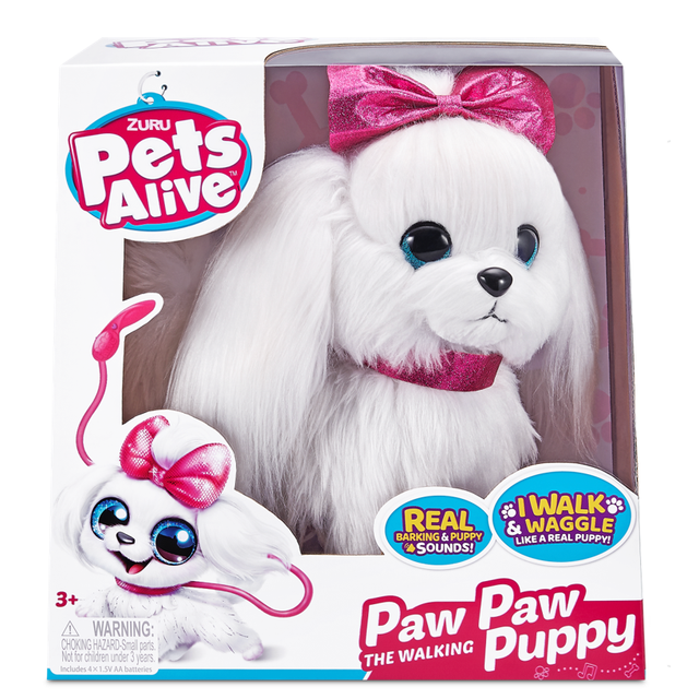 Chiot Marcheur Zuru Pets Alive Paw Paw - Jouet Interactif