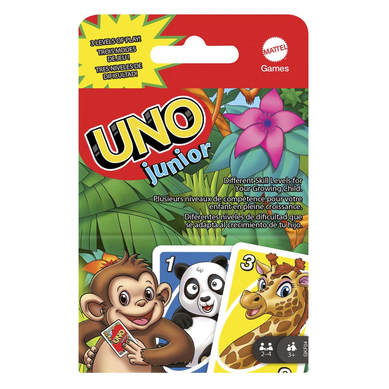 Jeu de Cartes Uno Junior Mattel