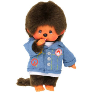 Monchhichi en Veste en Jean Bandai 20 cm