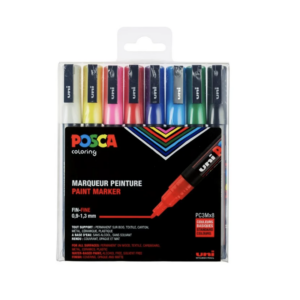Marqueurs Posca PC3M - Ensemble de 8 Couleurs