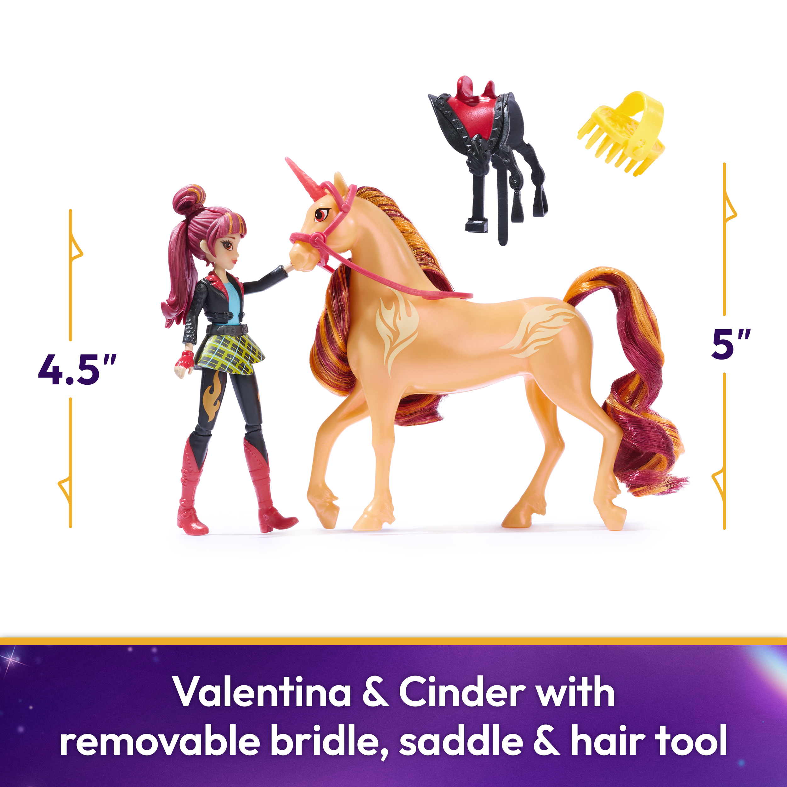 Spin Master Unicorn Academy Valentina & Cinder – Image 2