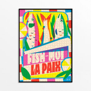 Puzzle 1000 Pièces Piece & Love Fish-moi la Paix - Puzzle de 1000 pièces - Poissons paisibles