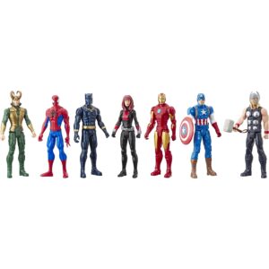 Ensemble de 7 Figurines Marvel Avengers Titan Hero