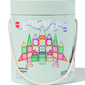 Jeu de Construction Magnétique HEMA Seau 52 Pièces