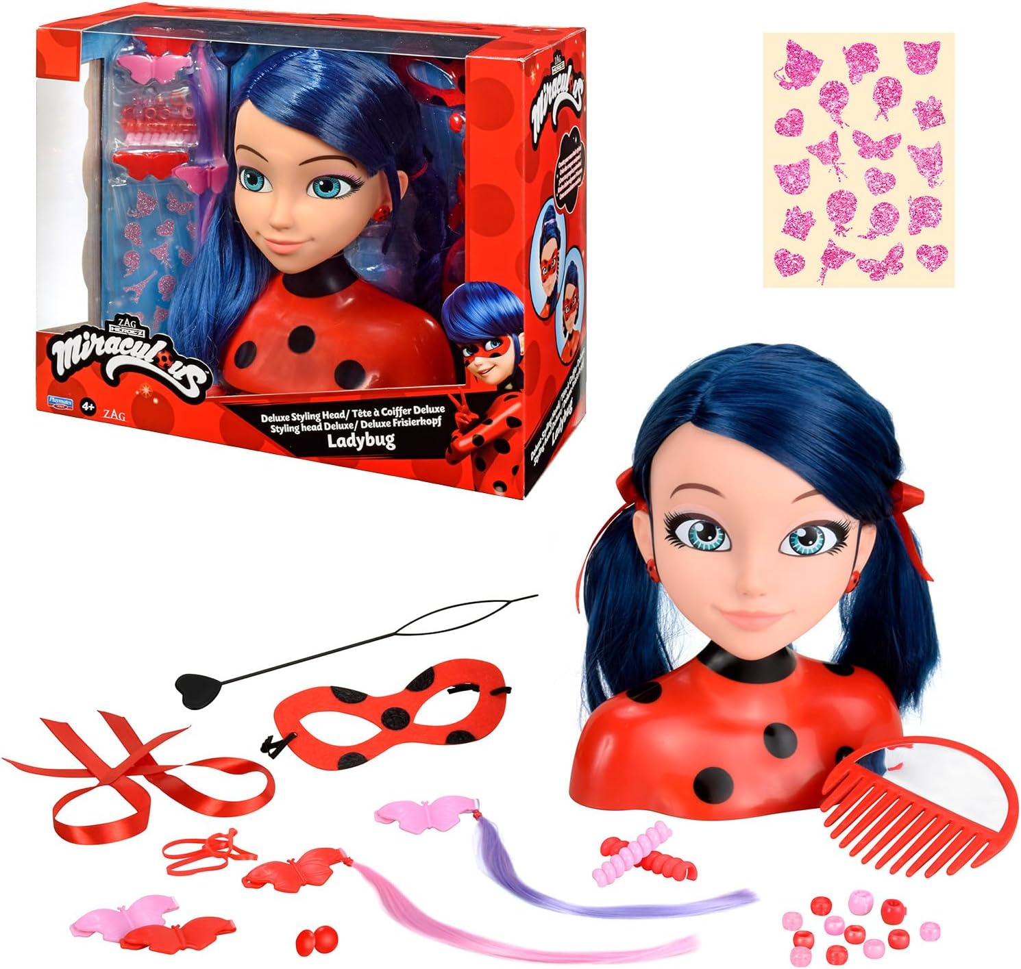 Bandai Tête à Coiffer Ladybug Miraculous - Coiffure Miraculous Ladybug