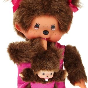 Peluche Monchhichi Maman & Bébé - Duo Tendresse