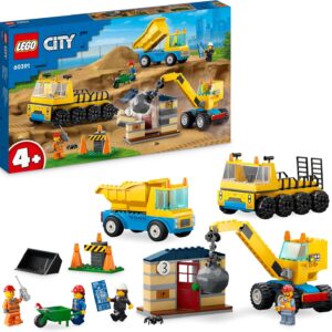 LEGO City - Camions de Chantier avec Grue de Démolition
