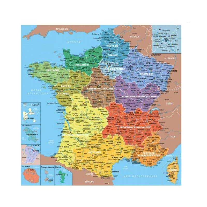 Puzzle Michèle Wilson Carte de France 100 Pièces