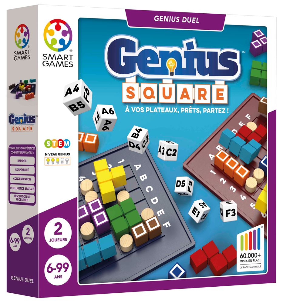 Smart Games Genius Square - Jeu de Réflexion Stratégique
