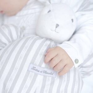 Peluche Augustin le Lapin Gris Clair 1977