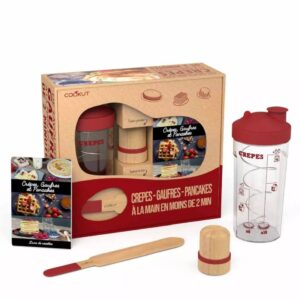 Ensemble Shaker à Crêpes Cookut - Préparez des Crêpes Facilement