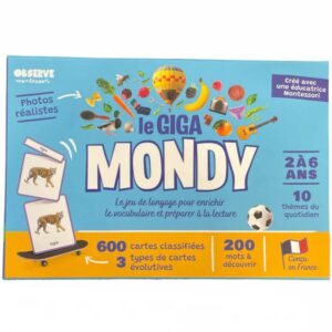Cartes de Nomenclature Montessori Giga Mondy - Set Complet