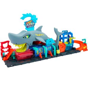 Station de Lavage Requin Hot Wheels - Ensemble de Jeu Magnifique
