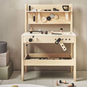 Établi Jouet en Bois et Noir