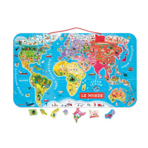 Puzzle Magnétique Monde Janod - Carte du Monde Magnétique