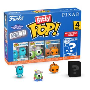 Pack 4 Figurines Funko Pixar Bitty Pop! Monsters Inc. - Collection Monstres & Cie