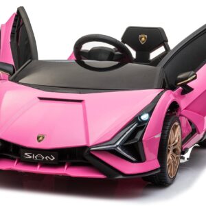 Voiture Électrique Enfant Lamborghini Sian 12V Rose