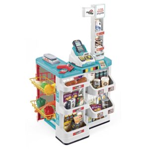 Funny Home Marchande avec Caddie et Accessoires - Jeu d'Imitation Complet