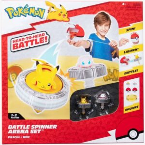Jazwares Pokémon Battle Spinner - Set de Combat Pokémon