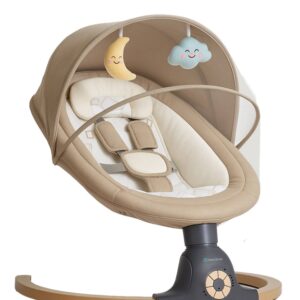 Balancelle Bébé Électrique Connectée Ava Beige