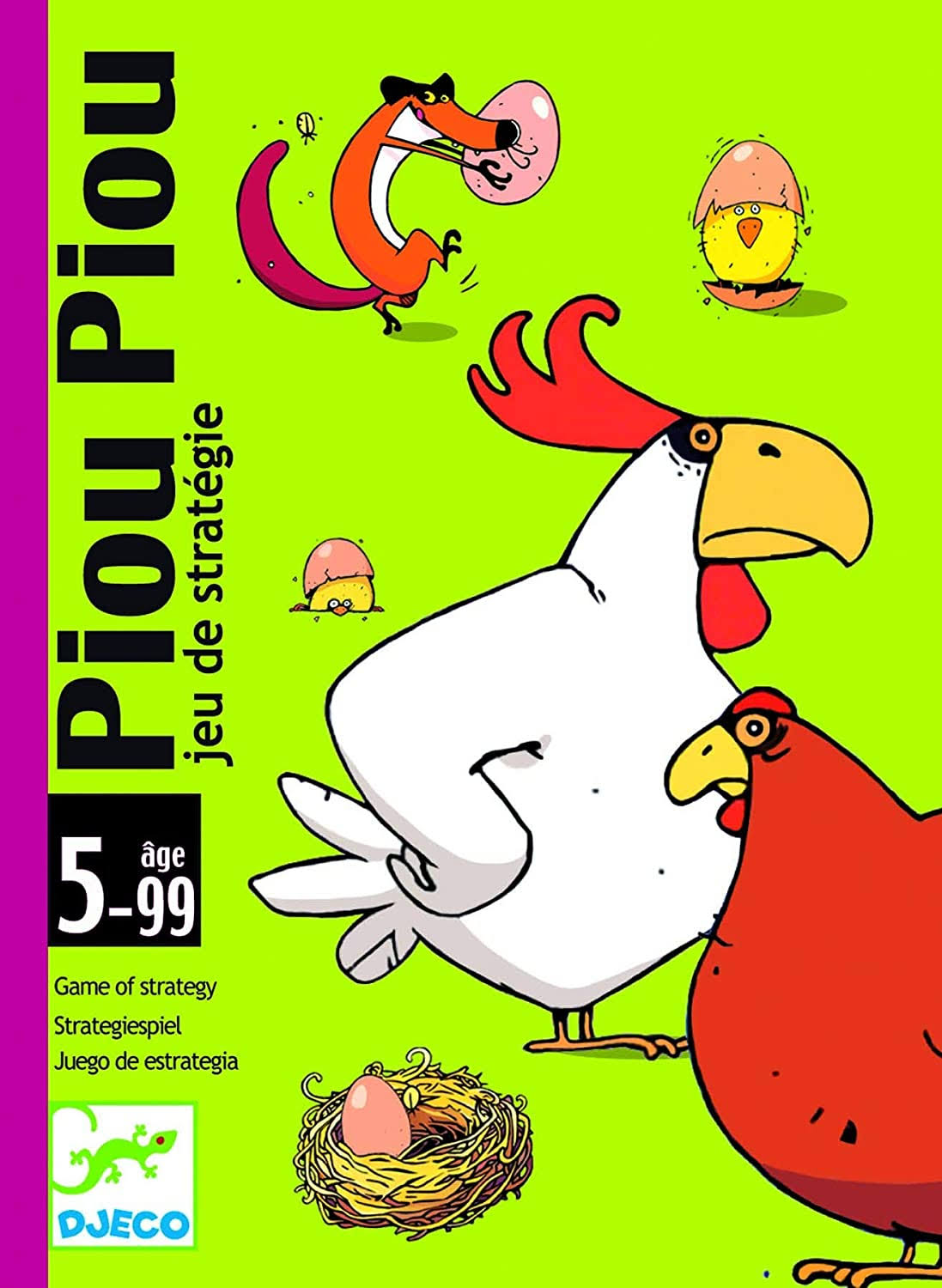 Djeco Jeu de Cartes Piou Piou - Jeu Amusant