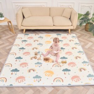 Tapis d'Éveil Pliable Réversible Imperméable 180x120x1cm - Enfant