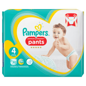 Couches Pampers Premium Protection Taille 4, 168 Unités
