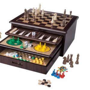 Lupilu Boîte de Jeux en Bois 10 en 1
