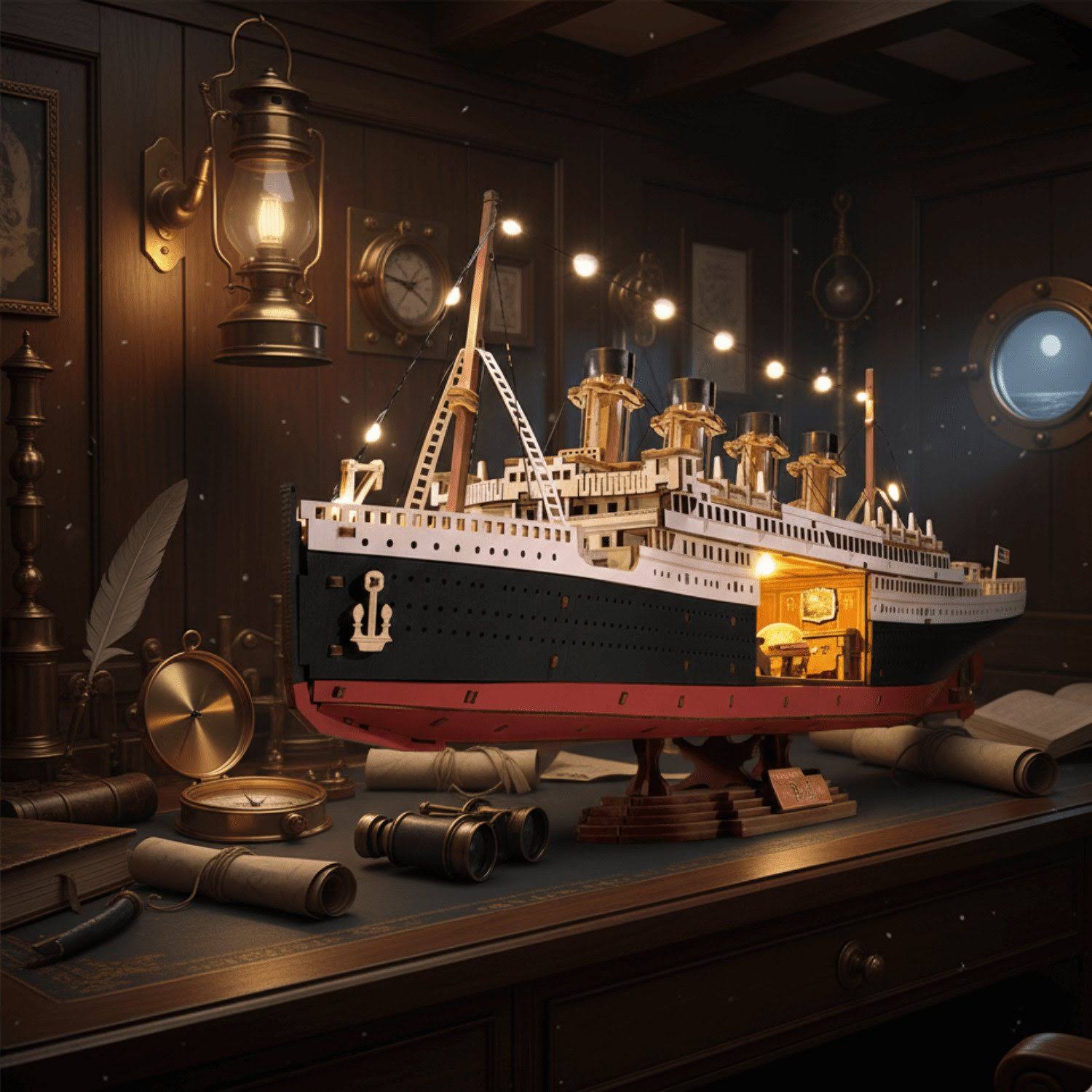 Puzzle 3D Bois Eternal Atlantic Voyager 1912 Rolife TGL02