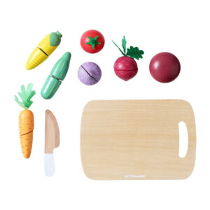Jeu de Légumes à Couper en Bois FSC Beige